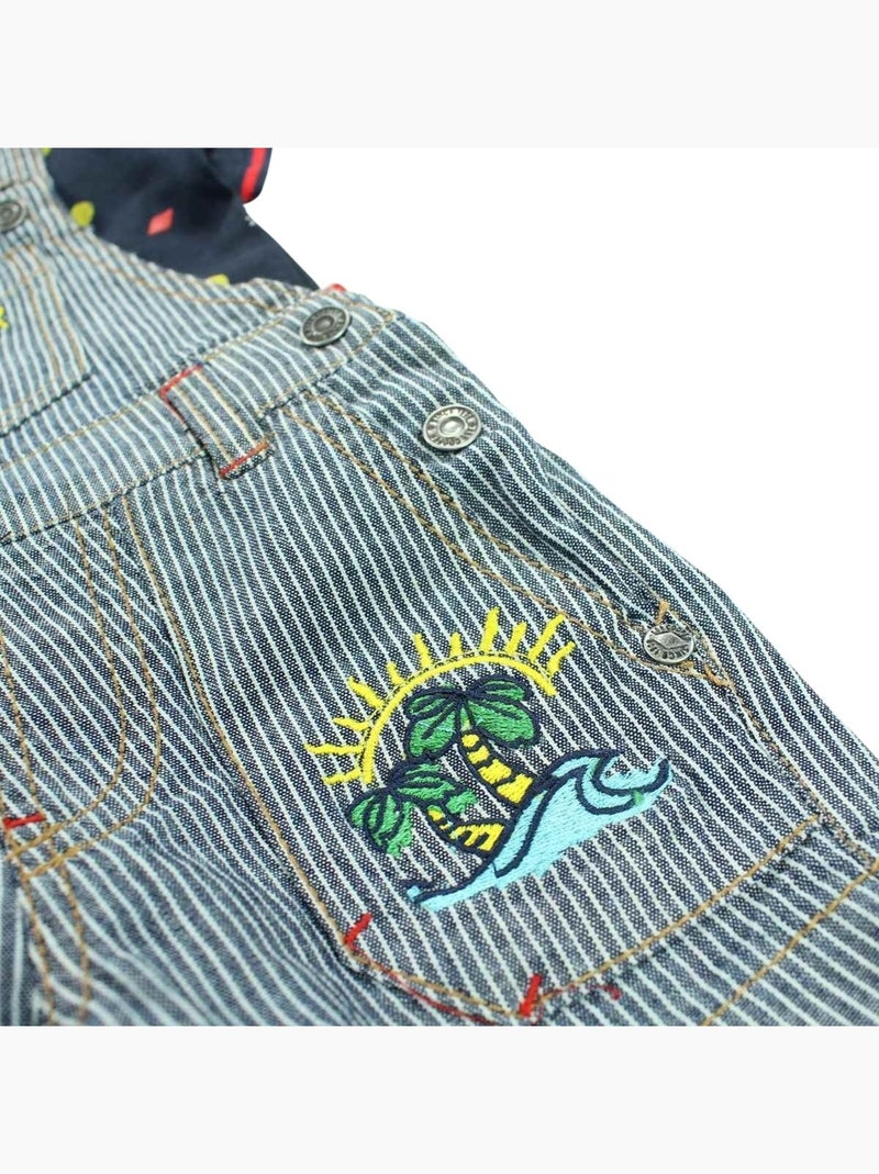 Lee Cooper - Conjunto camiseta y peto bebé Azul - Kiabi
