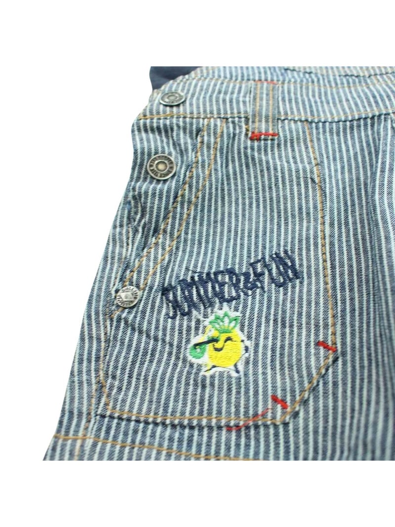 Lee Cooper - Conjunto camiseta y peto bebé Azul - Kiabi
