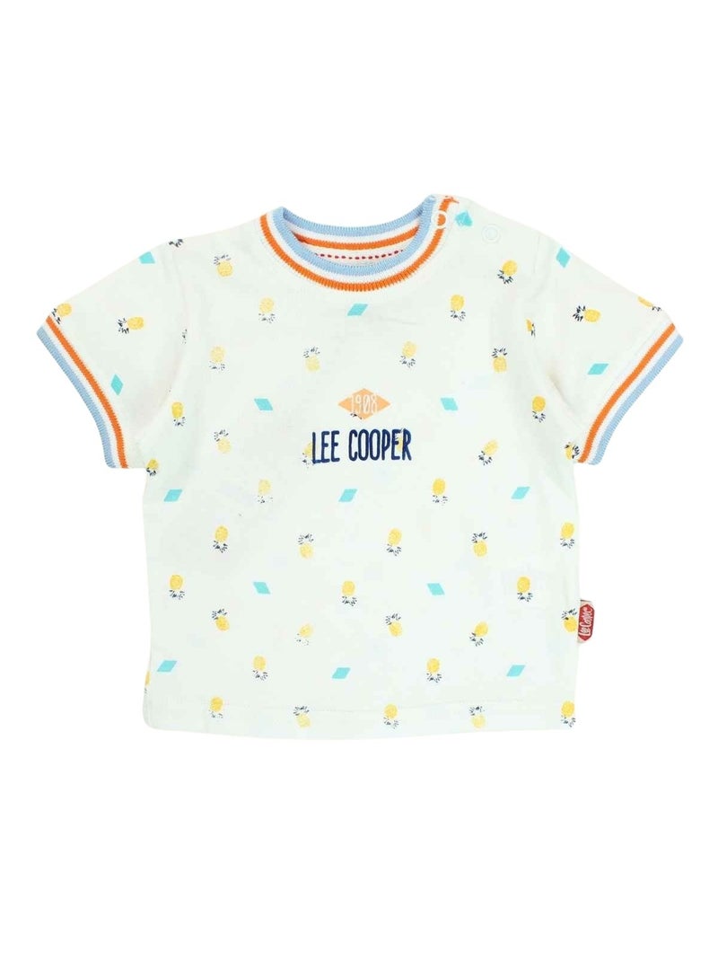 Lee Cooper - Conjunto camiseta y peto bebé Blanco - Kiabi