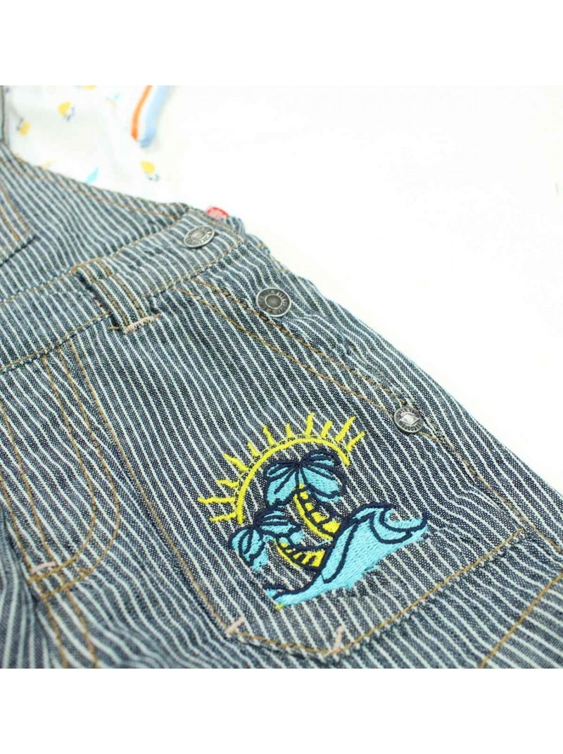 Lee Cooper - Conjunto camiseta y peto bebé Blanco - Kiabi