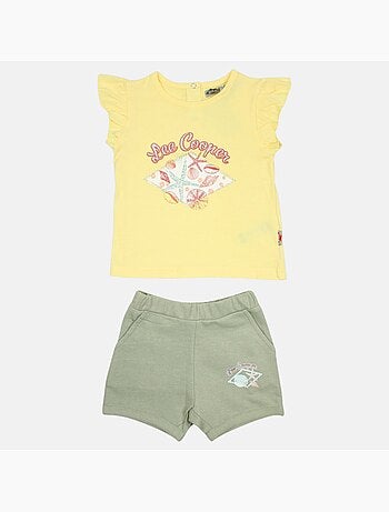Lee Cooper - Conjunto camiseta y short bebé