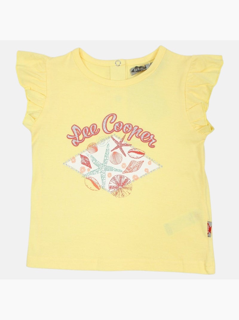 Lee Cooper - Conjunto camiseta y short bebé Amarillo - Kiabi