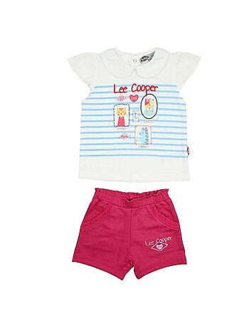 Lee Cooper - Conjunto camiseta y short bebé