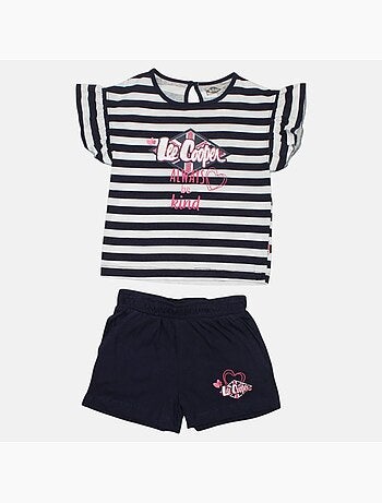 Lee Cooper - Conjunto camiseta y short bebé