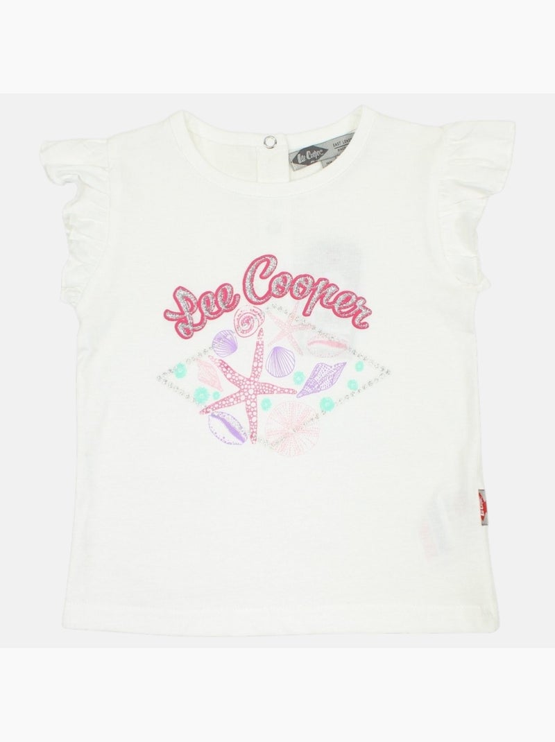 Lee Cooper - Conjunto camiseta y short bebé Blanco - Kiabi