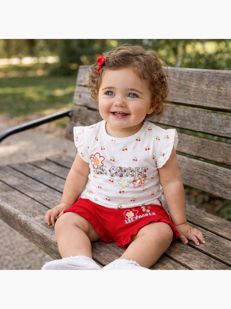 Lee Cooper - Conjunto camiseta y short bebé Rojo - Kiabi