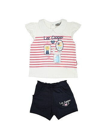 Lee Cooper - Conjunto camiseta y short bebé