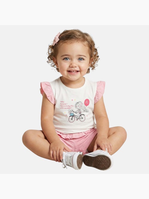 Lee Cooper - Conjunto camiseta y short bebé - Kiabi Lee Cooper - Conjunto camiseta y short bebé - Kiabi