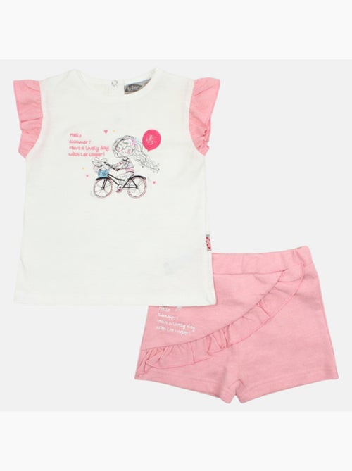 Lee Cooper - Conjunto camiseta y short bebé - Kiabi Lee Cooper - Conjunto camiseta y short bebé - Kiabi