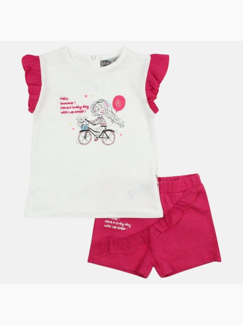 Lee Cooper - Conjunto camiseta y short bebé - Kiabi Lee Cooper - Conjunto camiseta y short bebé - Kiabi