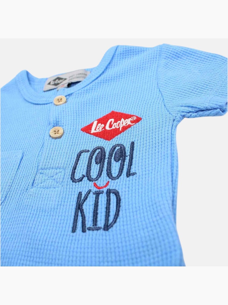 Lee Cooper - Conjunto camiseta y short con gorro bebé Azul - Kiabi