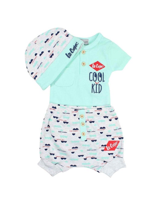 Lee Cooper - Conjunto camiseta y short con gorro bebé - Kiabi