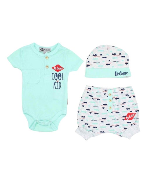 Lee Cooper - Conjunto camiseta y short con gorro bebé - Kiabi