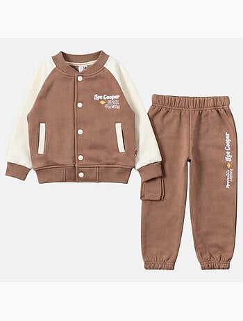 Lee Cooper - Conjunto chándal niña con una chaqueta de manga larga y un pantalón jogging