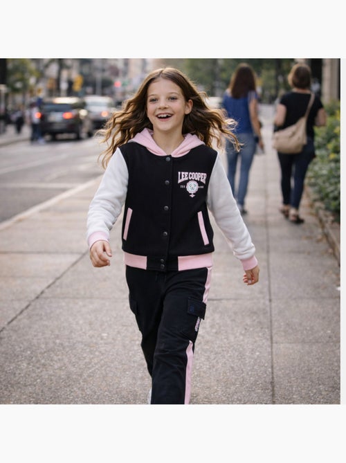 Lee Cooper - Conjunto chándal niña con una chaqueta de manga larga y un pantalón jogging - Kiabi