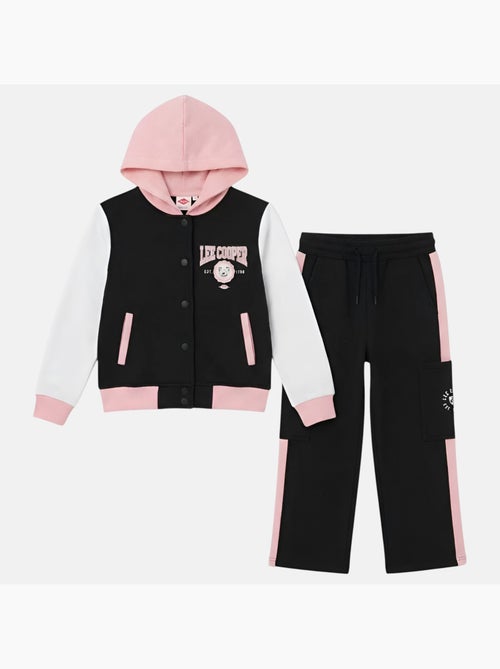 Lee Cooper - Conjunto chándal niña con una chaqueta de manga larga y un pantalón jogging - Kiabi