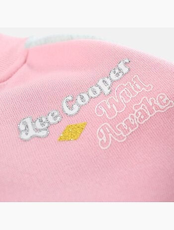 Lee Cooper - Conjunto chándal niña una chaqueta de manga larga y un pantalón jogging marca