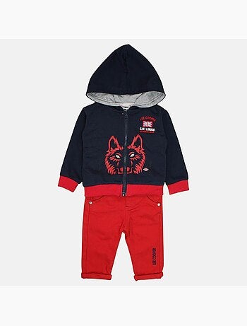 Lee Cooper - Conjunto chaqueta con capucha y pantalón bebé