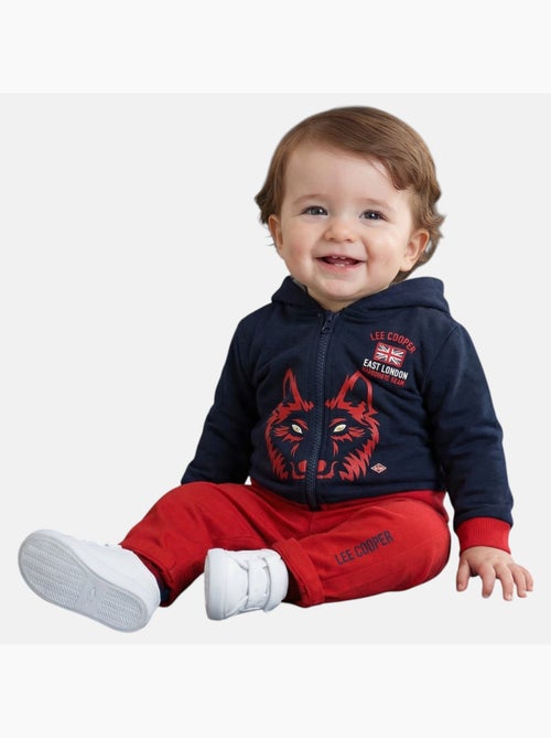 Lee Cooper - Conjunto chaqueta con capucha y pantalón bebé - Kiabi Lee Cooper - Conjunto chaqueta con capucha y pantalón bebé - Kiabi