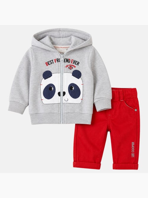 Lee Cooper - Conjunto chaqueta con capucha y pantalón bebé - Kiabi
