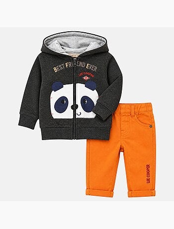 Lee Cooper - Conjunto chaqueta con capucha y pantalón bebé