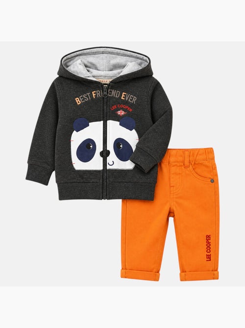 Lee Cooper - Conjunto chaqueta con capucha y pantalón bebé - Kiabi