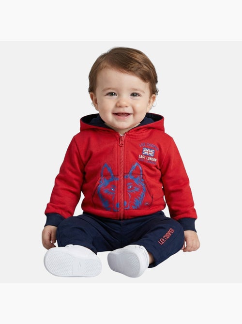 Lee Cooper - Conjunto chaqueta con capucha y pantalón bebé - Kiabi Lee Cooper - Conjunto chaqueta con capucha y pantalón bebé - Kiabi