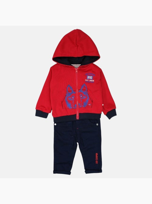Lee Cooper - Conjunto chaqueta con capucha y pantalón bebé - Kiabi Lee Cooper - Conjunto chaqueta con capucha y pantalón bebé - Kiabi