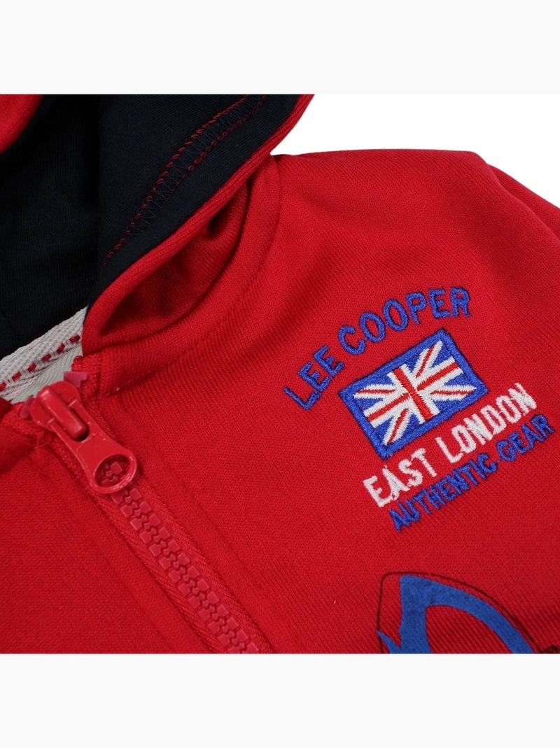 Lee Cooper - Conjunto chaqueta con capucha y pantalón bebé Rojo - Kiabi