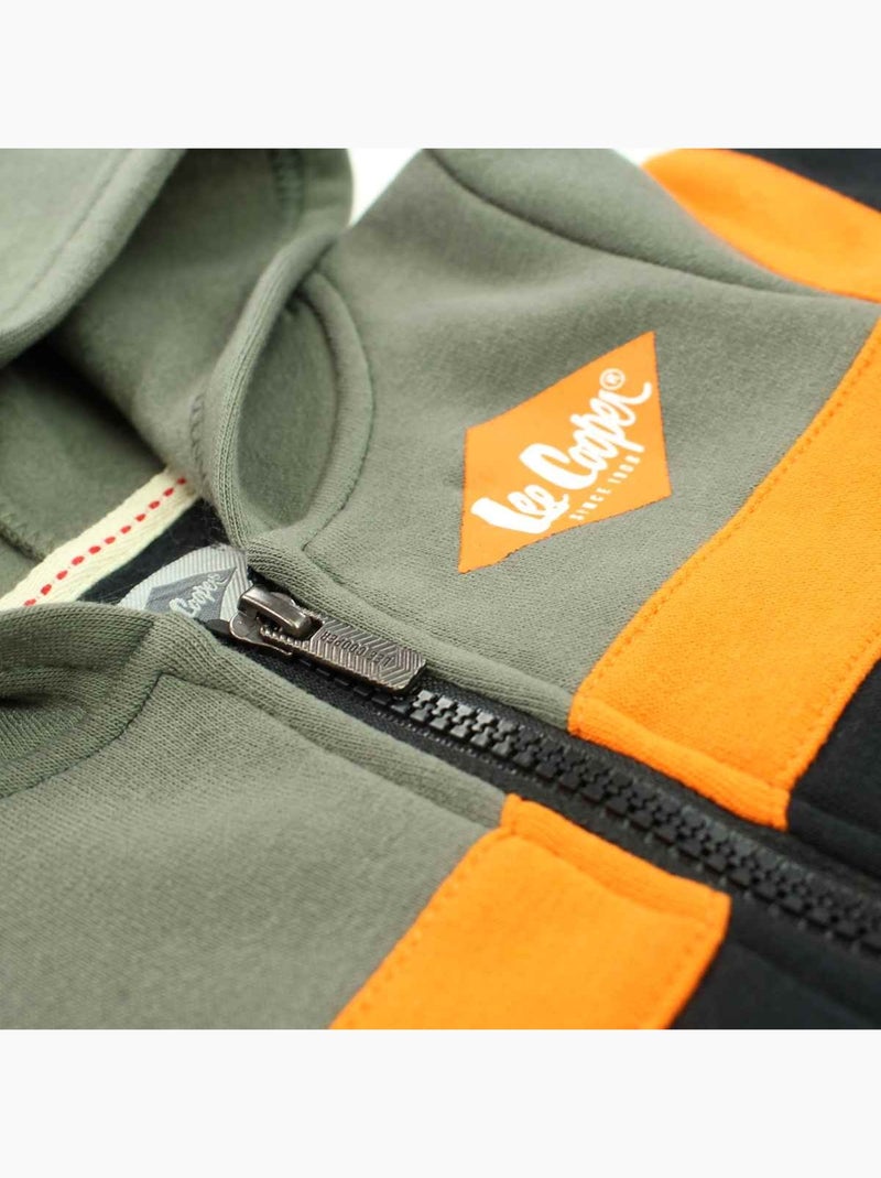 Lee Cooper - Conjunto chaqueta con capucha y pantalón de jogging bebé Caqui - Kiabi