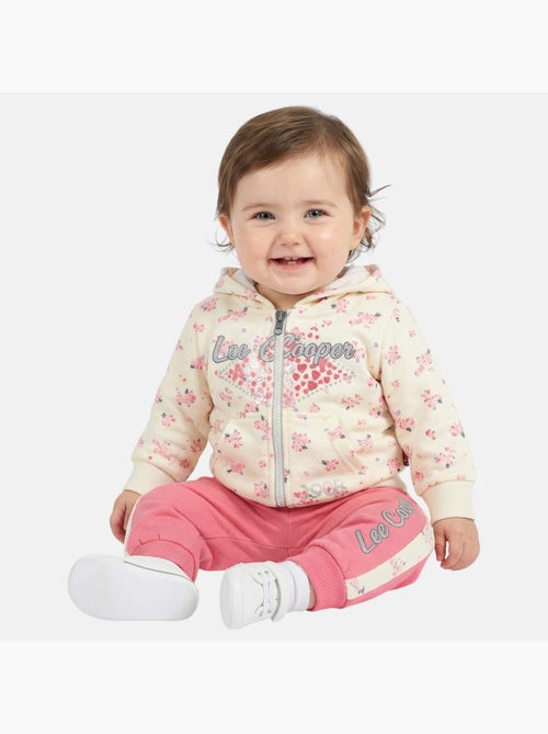 Lee Cooper - Conjunto chaqueta con capucha y pantalón de jogging bebé niña - Kiabi