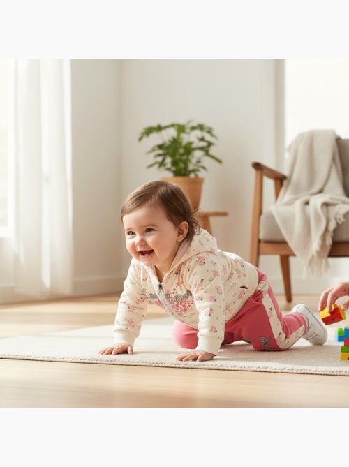 Lee Cooper - Conjunto chaqueta con capucha y pantalón de jogging bebé niña - Kiabi
