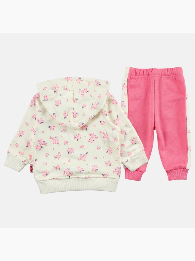 Lee Cooper - Conjunto chaqueta con capucha y pantalón de jogging bebé niña Amarillo - Kiabi
