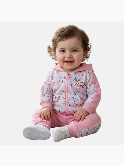 Lee Cooper - Conjunto chaqueta con capucha y pantalón de jogging bebé niña - Kiabi