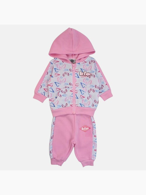 Lee Cooper - Conjunto chaqueta con capucha y pantalón de jogging bebé niña - Kiabi