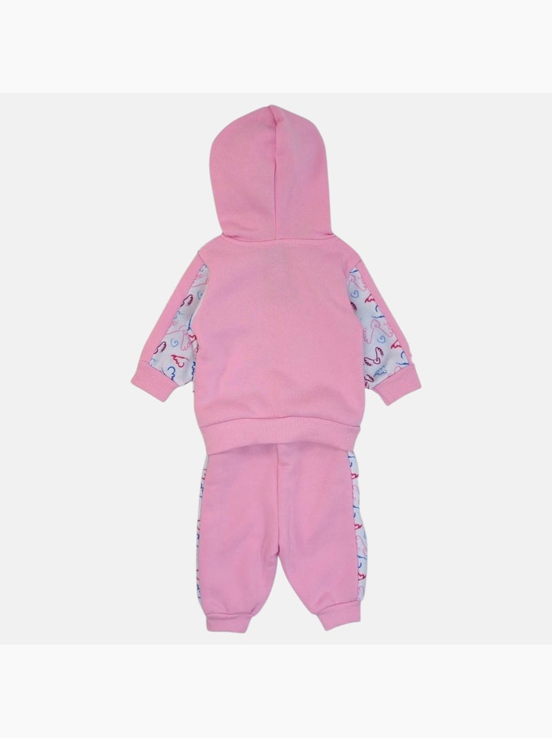 Lee Cooper - Conjunto chaqueta con capucha y pantalón de jogging bebé niña Rosa - Kiabi