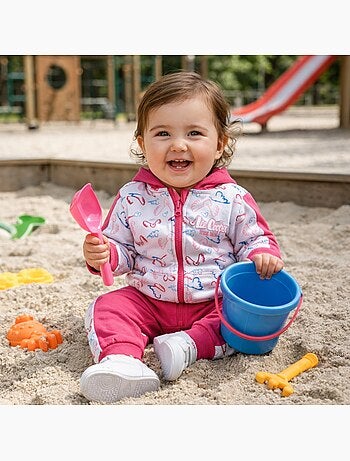Lee Cooper - Conjunto chaqueta con capucha y pantalón de jogging bebé niña