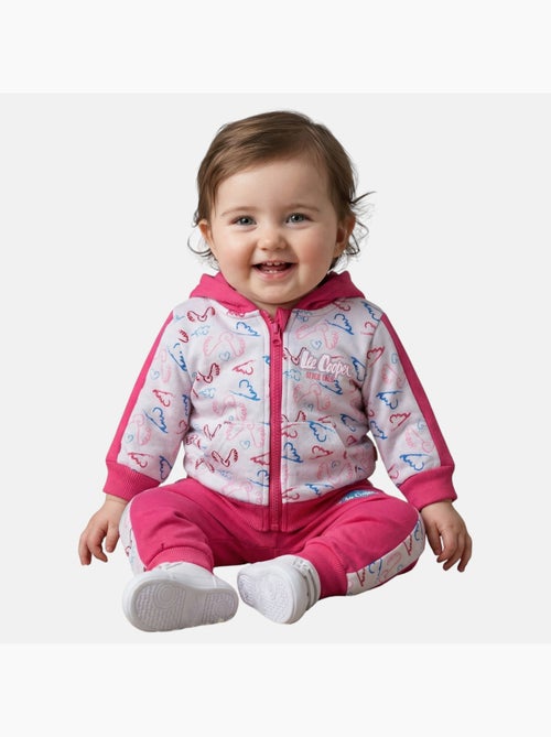 Lee Cooper - Conjunto chaqueta con capucha y pantalón de jogging bebé niña - Kiabi