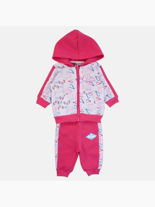 Lee Cooper - Conjunto chaqueta con capucha y pantalón de jogging bebé niña - Kiabi