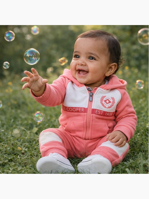 Lee Cooper - Conjunto chaqueta con capucha y pantalón de jogging bebé niña - Kiabi