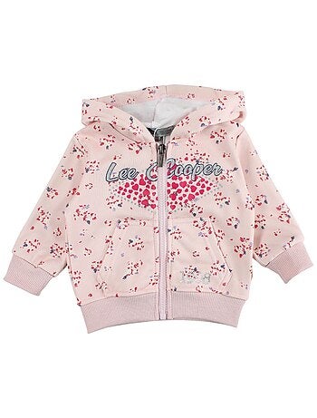 Lee Cooper - Conjunto chaqueta con capucha y pantalón de jogging bebé niña