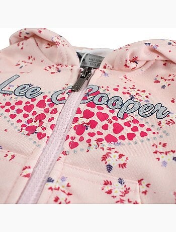 Lee Cooper - Conjunto chaqueta con capucha y pantalón de jogging bebé niña