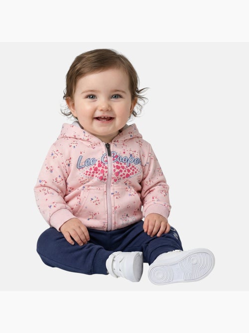 Lee Cooper - Conjunto chaqueta con capucha y pantalón de jogging bebé niña - Kiabi