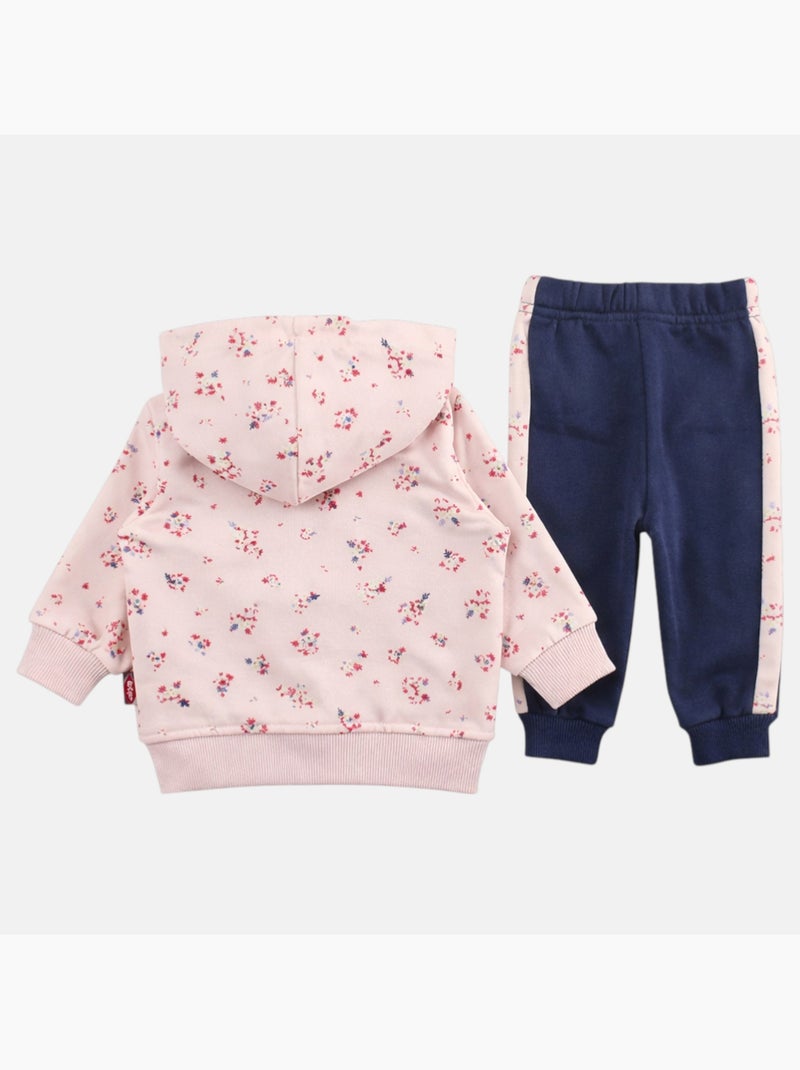 Lee Cooper - Conjunto chaqueta con capucha y pantalón de jogging bebé niña Rosa - Kiabi
