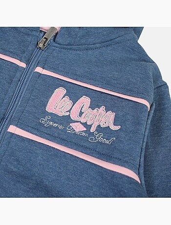 Lee Cooper - Conjunto chaqueta con capucha y pantalón de jogging niña