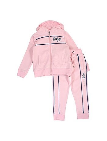 Lee Cooper - Conjunto chaqueta con capucha y pantalón de jogging niña