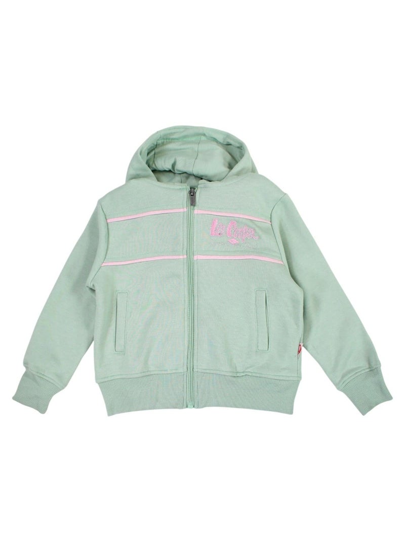 Lee Cooper - Conjunto chaqueta con capucha y pantalón de jogging niña Verde - Kiabi