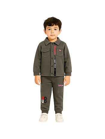 Lee Cooper - Conjunto chaqueta con capucha y pantalón de jogging niño