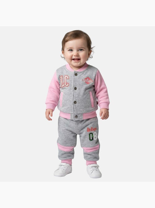 Lee Cooper - Conjunto chaqueta y pantalón de jogging bebé niña - Kiabi Lee Cooper - Conjunto chaqueta y pantalón de jogging bebé niña - Kiabi
