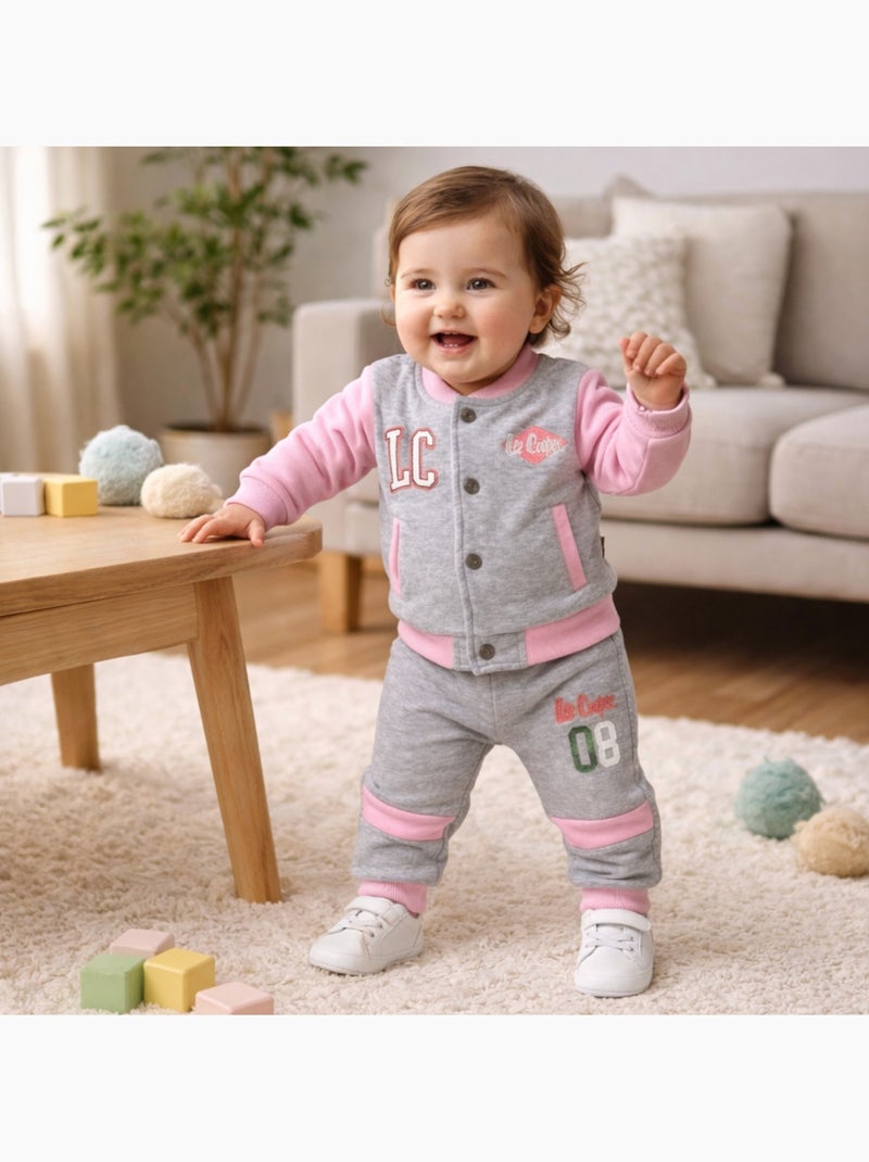 Lee Cooper - Conjunto chaqueta y pantalón de jogging bebé niña Gris - Kiabi